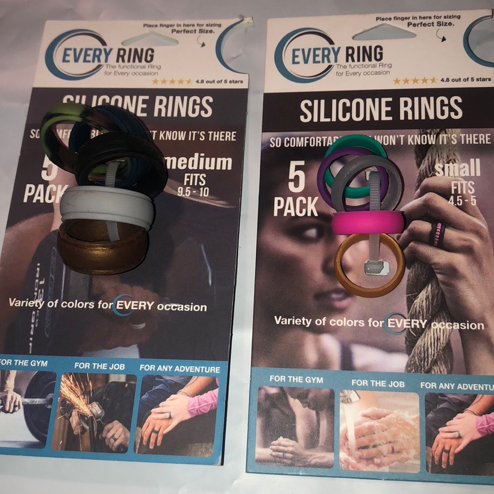 Silicone men and women’s rings